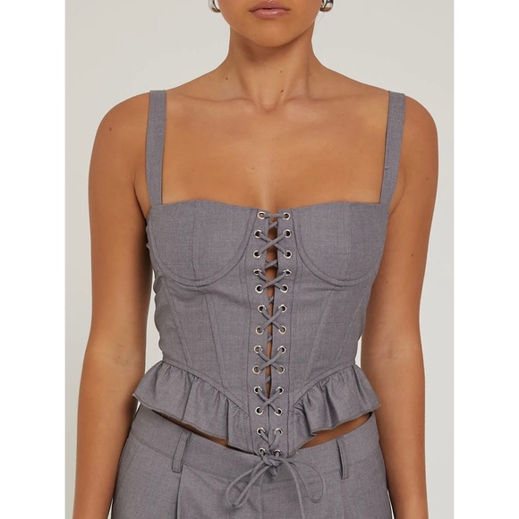 Lioness NWT Cuatro Corset in Slate - Size XL - Picture 2 of 14